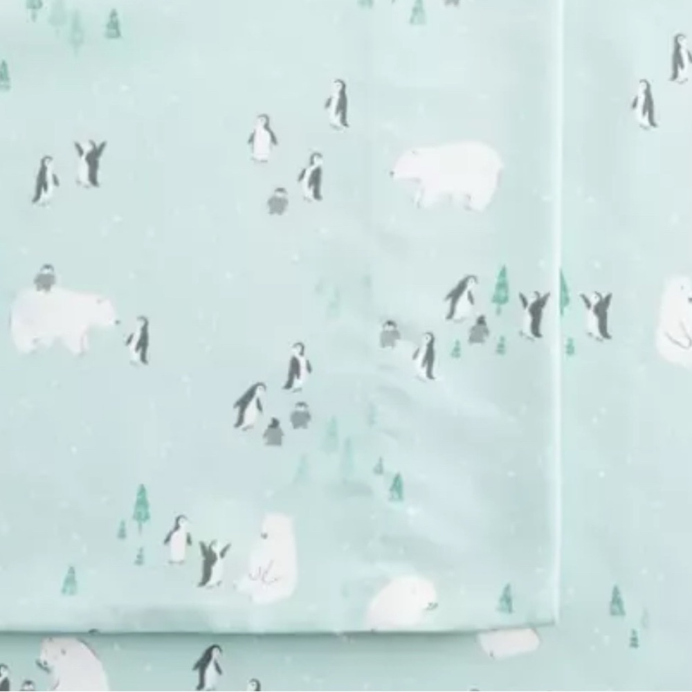 Cuddl Duds Microfiber Arctic Critters Queen Size Sheet Set